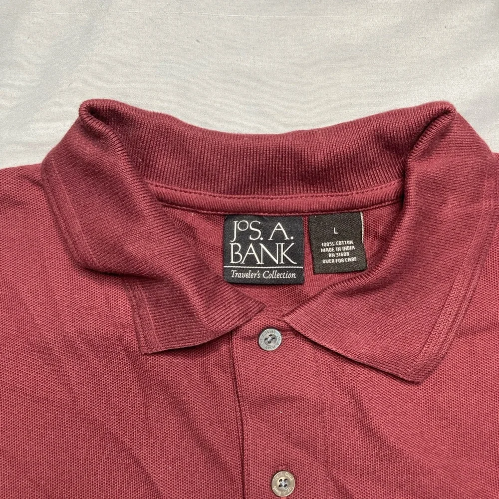 Jos. A. Bank Rich Burgundy Polo Shirt - Picture 3 of 9